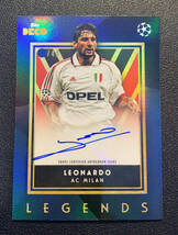 【49枚限定】2023 Topps DECO レオナルド Leonardo 直筆サインカード AC MILAN 鹿島アントラーズ Auto_画像1