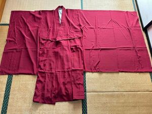 ◆曹洞宗◆正絹◆赤色羽二重の大衣◆木崎法衣謹製◆ろ西陣織◆袈裟◆