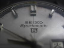 セイコー SEIKO 5 スポーツマチック SPORTSMATIC 21石 自動巻き 3針 デイデイト 6619-8110 男性用 メンズ 腕時計 W759 ジャンク 稼働品_画像3