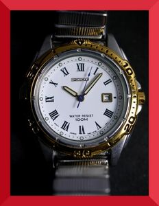 セイコー SEIKO クォーツ 3針 デイト 7N82-6D40 女性用 レディース 腕時計 W791