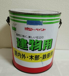 ニッペホームペイント　油性　建物用　屋内外・木部・鉄部用　2L　リバーブルー　アウトレット品