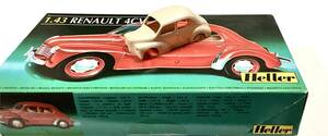 気分で ブーブー♪ 未組 プラモ　Heller 1:43 ルノー RENAULT ４CV　エレール 　injection kit 良品 ♪