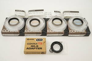 c-7●売り切り●未使用●CONTAX T3 30.5 ADAPTER BLACK●T3アダプター ブラック●30.5mmフィルター●P●1A MC●L39 UV MC●B2 82A MC●