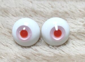 ②18mm/9mm　ドール用　グラスアイ　ピンク