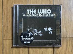 THE WHO フー / FILLMORE WEST 1969 2ND NIGHT 2CD