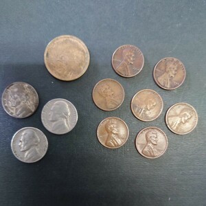 ◆アメリカ◆硬貨◆1ドル◆5セント◆1セント◆まとめて◆