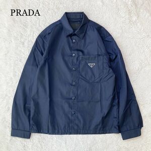 【極美品】PRADA 三角ロゴ ナイロンシャツ ジャケット Re-Nylon S