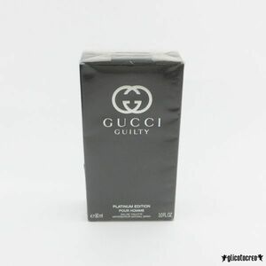  Gucci Guilty платина выпуск бассейн Homme o-doto трещина 90ml EDT нераспечатанный G658