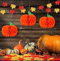 【即購入可】ハロウィン 飾りペーパーかぼちゃ ハニカムボール　パーティー飾り_画像7