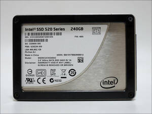 Intel 2.5インチSSD 520 SSDSC2CW240A3 240GB SATA #11778