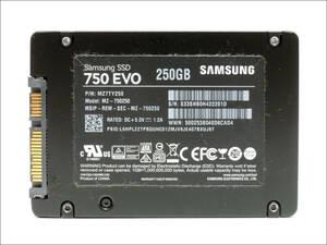 SAMSUNG 2.5インチSSD 750EVO MZ-750250 250GB SATA #11783