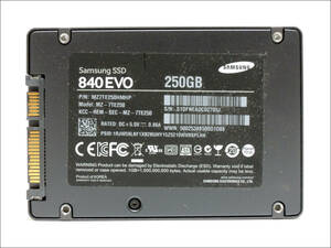 SAMSUNG 2.5インチSSD 840EVO MZ-7TE250 250GB SATA #11784