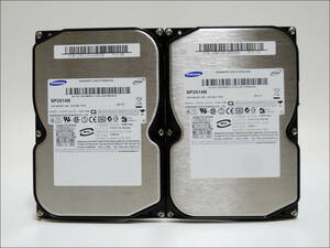 SAMSUNG 3.5インチHDD SP2514N 250GB IDE 2台セット #11821