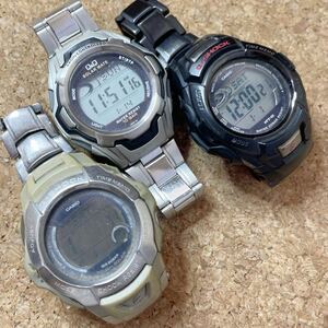 ●可動ジャンク● ３本まとめ売り CASIO G-SHOCK MTG-900IDJ. GW-700DJ. Q&Q ソーラー時計　必ず説明文お読み下さい　727