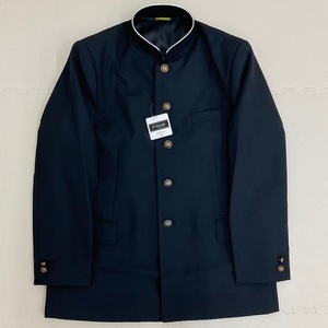 (新品) 男子 学生服 学ラン 185A ◆大きめ◆黒◆詰襟◆サージ◆GreenMate◆日本製◆ラウンドカラー◆冬服◆男子学生◆中学校◆高校◆制服◆