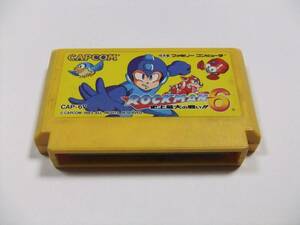 ロックマン6 史上最大の戦い！！ ファミコン FC Nintendo カプコン 起動確認済み ソフトのみ 中古品