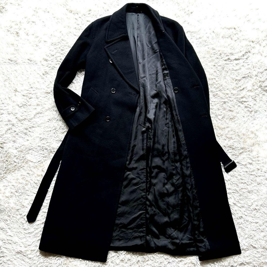 極上品】MEN´S TENORAS ロングコート 黒色 L-