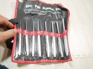 18PC PIN PUNCH SET HIGH QUALTY CHROME VANADIUM STEEL ピンパンチセット　工具