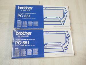 brother トナーカートリッジ パーソナルファクス用リポンカートリッジ PC-551 A4サイズ 128枚相当（幅217mm・長き42m） 2セット