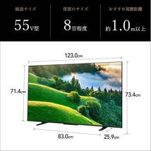 【新品】TOSHIBA 東芝★REGZA 4K 液晶TV テレビ 55インチ(型) 55M550L スマートテレビ★未使用品「管理№NR829」_画像4