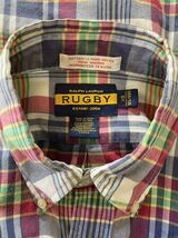 RUGBY RALPH LAUREN ラグビー ラルフローレン　チェック　ボタンダウンシャツ　サイズXS_画像5