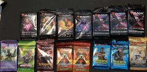 MTG 基本セット2019 THEROS アモンケット 統率者マスターズ 兄弟戦争 ブースター MAGICTHE GATHERING マジックギャザリング 15パックセット