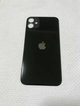 A211-iphone 11 バックパネル アイフォン背面ガラスパネル 交換用【カラー】・ブラック_画像1