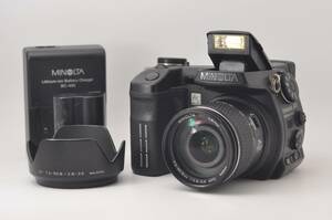 ★実用品★ ミノルタ MINOLTA DIMAGE A1 バッテリー+充電器 ブラック コンパクトデジタルカメラ L1180＃D294