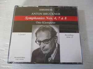 BT V2 送料無料◇Bruckner Symphonies Nos.4, 7 & 8 Otto Klemperer Recordings：1954-57　◇中古CD　