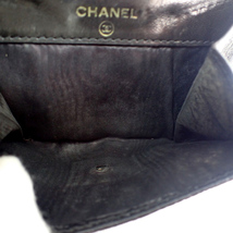 【中古】CHANEL/シャネル キャビアスキン 5番台 ブラック3つ折り 財布[b29-41］_画像6