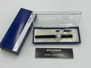 #9623　未使用　platinum　プラチナ　万年筆　14K　585　EF　ケース付き