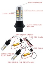 T20 LED 42連　ウィンカー ポジション キット 白/橙 アンバー/ホワイト　ハイフラ防止抵抗付_画像3