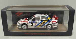 スパーク 1/43 三菱ランサーEVⅢ No.2 K.エリクソン 1995 香港-北京ラリー 優勝 Nikon Marlboro 555