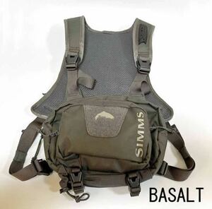 新品未使用 シムス SIMMS Tributary Hybrid Chest Pack BASALTトリビュータリーチェストパック バサルト 新色 ベスト VEST トラウト trout 