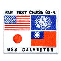 ミリタリーワッペン【FAR EAST CRUSE 63-4 USS GALVESTON/極東クルーズ1963～1964 アメリカ海軍軽巡洋艦】アメリカ海軍_画像2