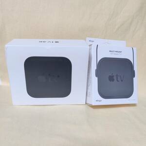 【51J1WF】Apple TV 4K 32GB A1842 MQD22ZP/A 本体 リモコン 電源ケーブル HDMIケーブル マウント台