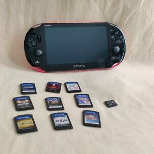 【00AKYR】SONY Playstation VITA PCH-2000 本体 メモリーカード 8GB ソフト ジャンク JUNK PS VITA