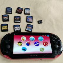 【00AKYR】SONY Playstation VITA PCH-2000 本体 メモリーカード 8GB ソフト ジャンク JUNK PS VITA_画像8