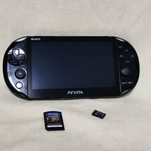 【7569374】SONY Playstation VITA PCH-2000 本体 メモリーカード 8GB ソフト ジャンク JUNK PS VITA_画像1