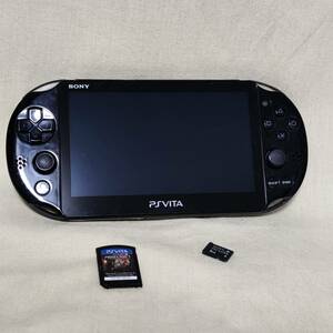 【7569374】SONY Playstation VITA PCH-2000 本体 メモリーカード 8GB ソフト ジャンク JUNK PS VITA