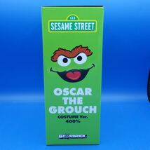 未開封　SESAME STREET OSCAR THE GROUCH COSTUME ver. BE@RBRICK 400%　メディコムトイ　セサミストリート　オスカー_画像2