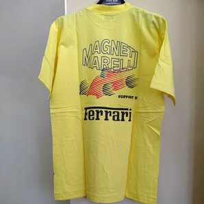 【タグ付き】①Tシャツ ferrari フェラーリ ライセンス契約品 ロゴ 馬 黄色  tシャツ  タグ付き 未使用 0123-B5-SA13の画像6