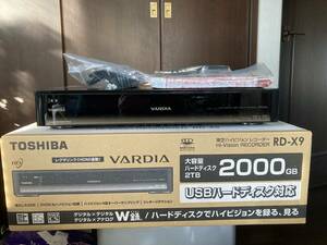 【新品】【未通電】RD機の最高峰 第９代フラッグシップ機 東芝 RD-X9 W録 ２TB　VSTDIA