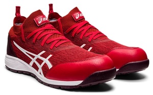 CP213TS-600 27.5cm color ( fire Lee red * white ) Asics safety shoes new goods ( tax included )