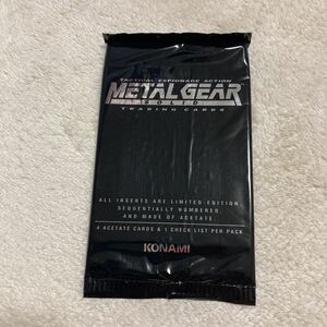 メタルギアソリッド【未開封】1pack コナミ KONAMI METAL GEAR SOLID トレカ　トレーディングカード　B