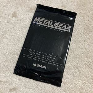 メタルギアソリッド【未開封】1pack コナミ KONAMI METAL GEAR SOLID トレカ　トレーディングカード　3