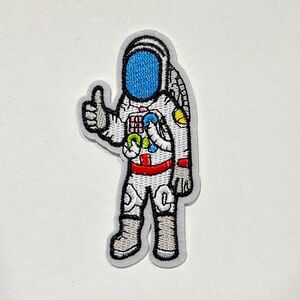 【astronaut】ワッペン　アイロンワッペン　簡単　アイロン　簡単接着