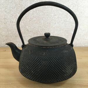 南部鉄瓶 南部鉄器 鉄瓶 鉄器 在銘 南部 鴻栄堂 鉄急須 コレクション アンティーク 金属工芸 工芸品 昭和レトロ 重量1927g 12 ス 4809