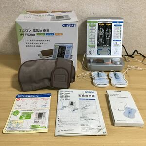 OMRON オムロン HV-F5200 電気治療器 電気治療 温熱治療 温熱療法 低周波 肩こり 家庭用医療機器 ヘルスケア 健康 通電確認済み 1 ス 4923