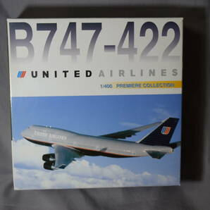 ■稀少1/400 ドラゴンDRAGON ユナイテッド航空UNITED旧塗装ボーイングB747-400【検】Boeing ジェミニ ヘルパの画像7